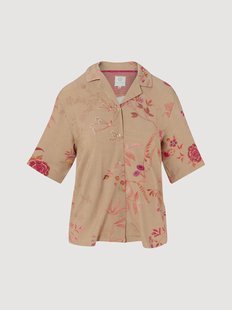 Dames pyjamashirt Flora Marigold van viscose