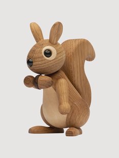 Handgemaakt decoratief object Hazel van eikenhout