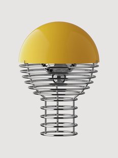 Kleine dimbare LED-tafellamp Wire, Design Verner Panton