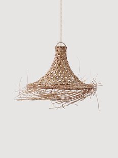 Handgeweven rotan lampenkap Mykonos, in verschillende formaten