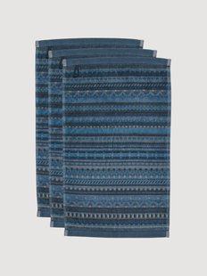 Gastendoeken Geometric Print van velours &amp; terrykatoen, 3-delig