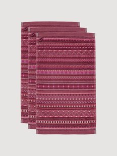 Gastendoeken Geometric Print van velours &amp; terrykatoen, 3-delig