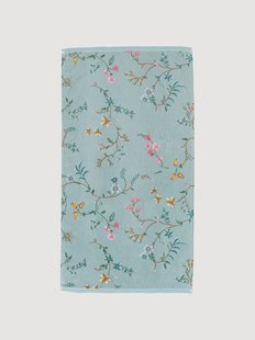 Handdoek Les Fleurs van fluweel- en terrykatoen
