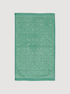 Jacquard katoenen terry gastendoekje Tile de Pip