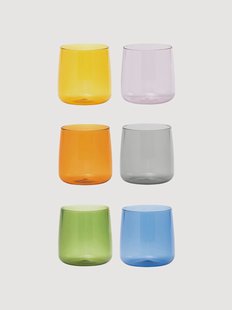 Handgemaakte borosilicaatglazen tumblers No Bilia, 6-delig