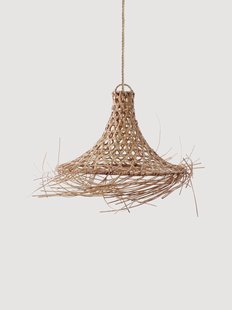 Handgeweven rotan lampenkap Mykonos, in verschillende formaten