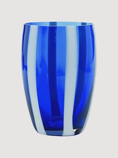 Mondgeblazen waterglazen Gessato, 6-delig