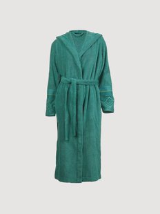 Dames katoenen jacquard terry badjas Soft Zellige, in verschillende maten