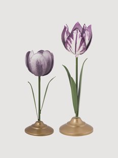 Handgemaakte kaarshouders Tulip, 2-delig