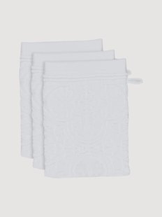 Jacquard badstofen washandjes Tile de Pip, 3-delig