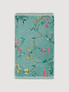 Gastendoekje Les Fleurs van fluweel en handdoekkatoen