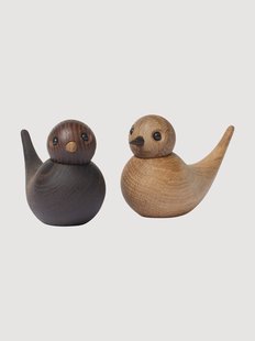 Handgemaakt decoratief object Sweeties van essenhout
