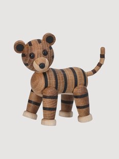 Handgemaakt decoratief object Shiva van essenhout