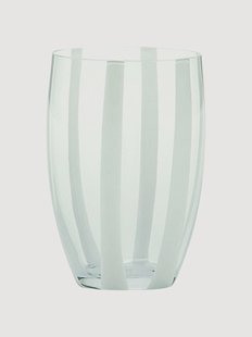 Mondgeblazen waterglazen Gessato, 6-delig