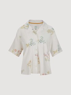Dames pyjama T-shirt met korte mouwen Flora Blossom Chique van viscose