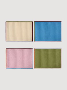 Handgemaakte placemats Stitch, 4-delig