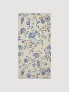 Douchehanddoek Secret Garden van velours en terrykatoen