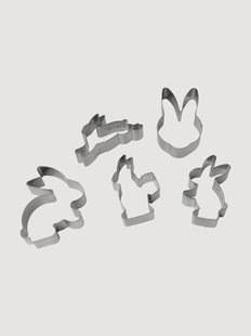 Koekjesvormen Easter Bunny, 5 stuks