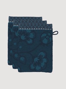 Katoenen terry washandjes Jasmin Jacquard, 3-delig