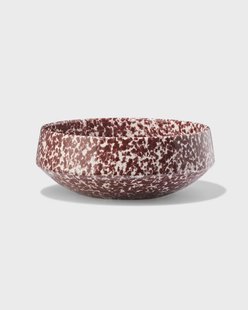 HEMA Saladeschaal Ø21cm Trend aardewerk bordeauxrood spikkel (bordeauxrood)