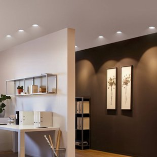 Paulmann Spot Nova rond, draaibaar en dimbaar, matwit, GU10