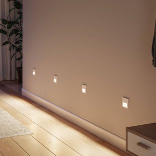 Paulmann LED-inbouwlamp Tsaro, wit, kunststof, 2700 K