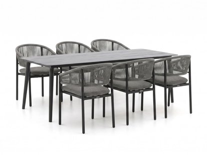 Bellagio Panaro/Sora 220cm dining tuinset 7-delig stapelbaar - Laagste prijsgarantie!