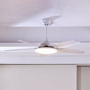 Divian LED plafondventilator, wit, DC, stil, CCT - Lucande - Woonkamer - Modern - Metaal - 1 lamp