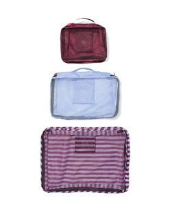 HEMA Bagage organizers set S+M+L - 3 stuks (multi)