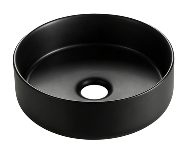 Waskom Wiesbaden Colosso Rond 36x12cm Keramiek Mat Zwart