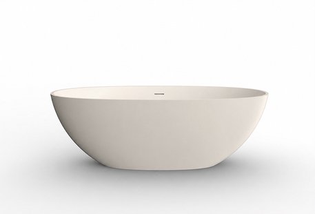 Vrijstaand Ligbad Wiesbaden Chiek Ovaal 165x75cm Solid Surface Beige