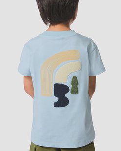 HEMA Kinder T-shirt abstract blauw (blauw)