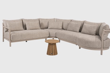 4 Seasons Outdoor Mykonos/Fungo 45 cm hoek loungeset 4-delig