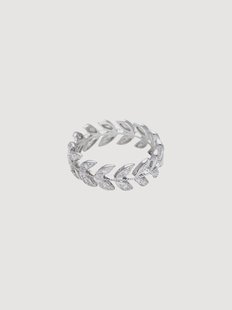 Witgouden ring H&eacute;ritage, met diamanten