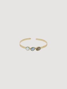 Vergulde armband Penelope met labradoriet