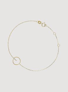 Gele gouden armband Encercl&eacute;e, met diamanten
