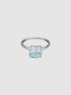 Witgouden ring Unique met edelsteen
