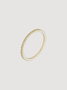 Geelgouden ring Belle Alliance Tour Complet, met diamanten