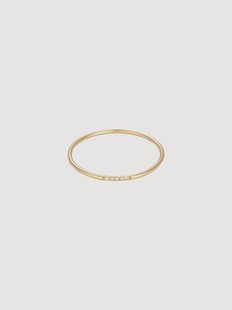 Gele gouden ring Alliance Humilit&eacute;, met diamanten