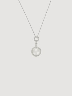 Witgouden hanger met diamanten Jolie Perle Enchant&eacute;e
