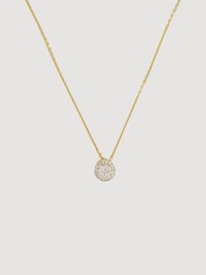 Vergulde ketting Mon Brillant met diamanten