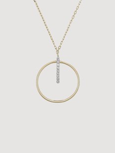 Vergulde ketting Cercle Prodigieux met diamanten