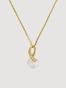 Geelgouden ketting Phoenix met parel