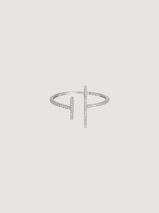 Witgouden ring Tour Complete Lumineux met diamanten