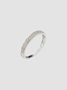 Witgouden ring Alliance Granit&eacute; met diamanten