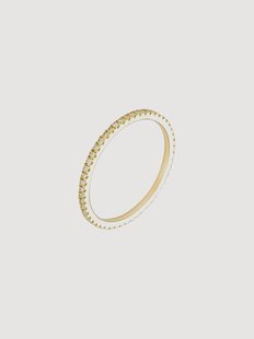 Geelgouden ring Belle Alliance Tour Complet, met diamanten