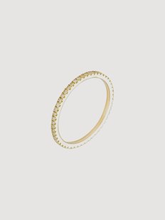 Geelgouden ring Belle Alliance Tour Complet, met diamanten