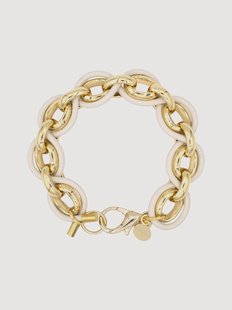 Handgemaakte armband Sun, verguld en verstelbaar