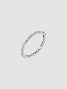 Witgouden ring Tour Complete Lumineux met diamanten