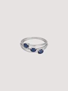 Witgouden ring met diamanten Trio de Saphir